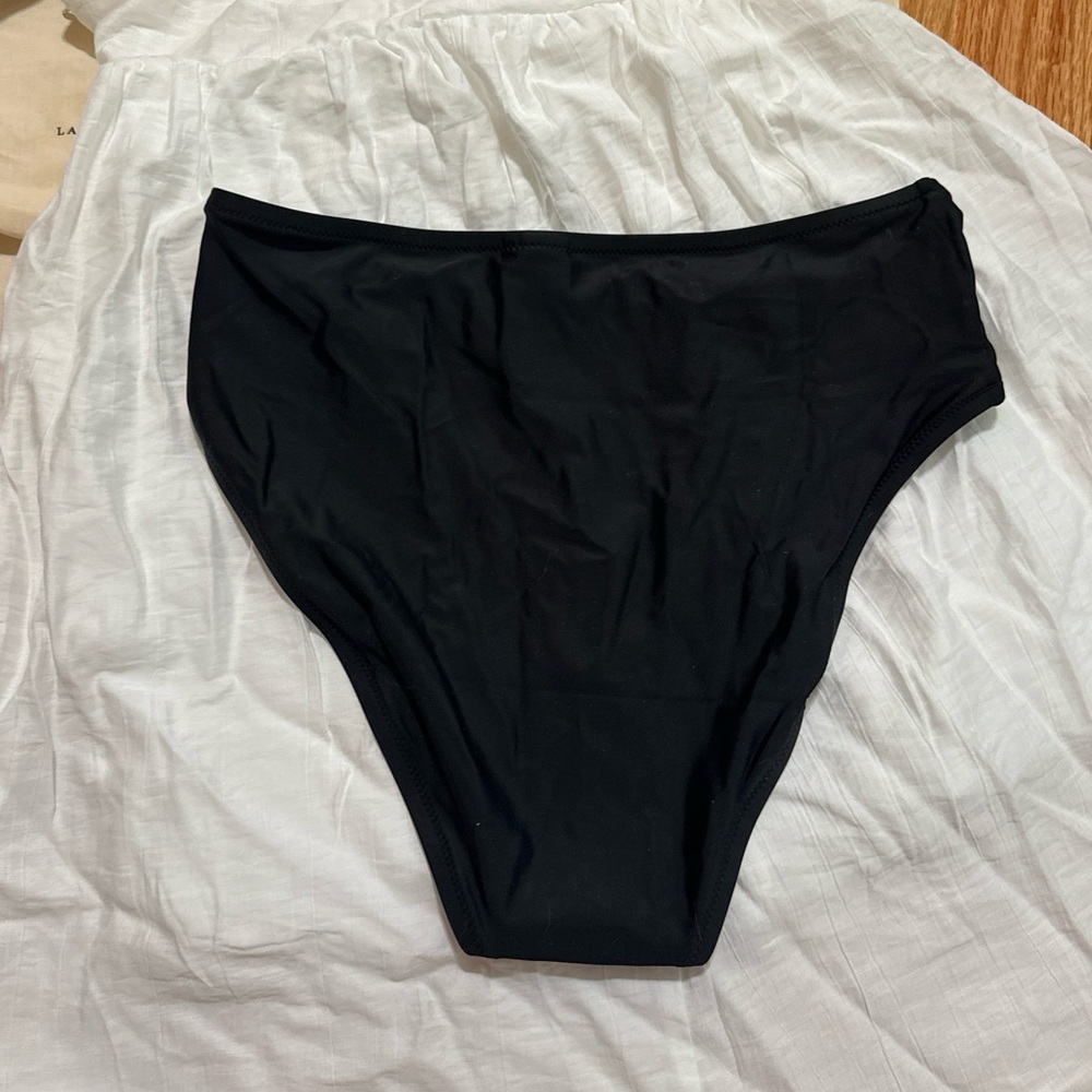 JCrew black High Rise Bikini Bottom - Picture 2 of 4